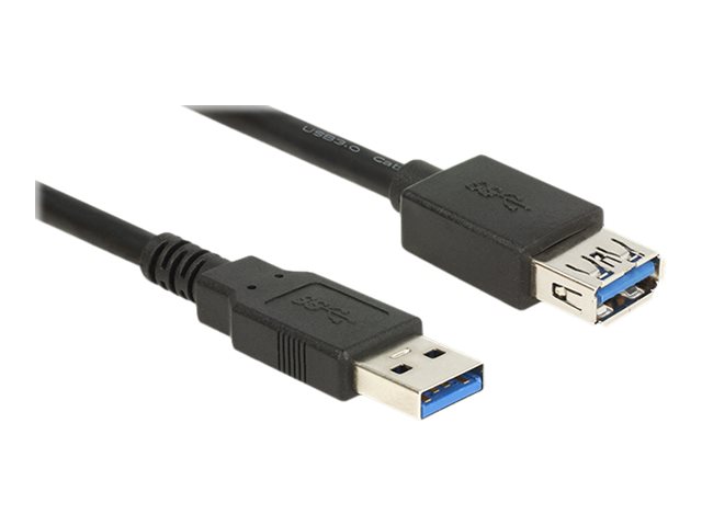 Delock Extension cable USB 3.0 - USB-Verlngerungskabel - USB Typ A (M) zu USB Typ A (W) - USB 3.0 - 3 m - Schwarz