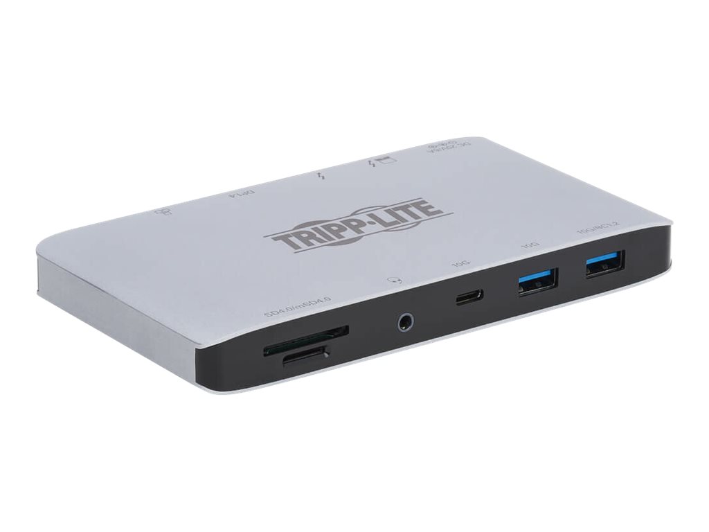 Tripp Lite Thunderbolt 3 Dock with USB-C Compatibility, Dual Display - 8K DisplayPort, USB 3.2 Gen 2 10G, USB-A/USB-C Hub, GbE, 