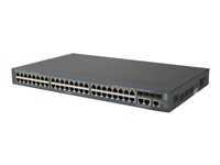 HPE 3600-48 v2 EI - Switch - L4 - managed - 48 x 10/100 + 4 x Gigabit SFP + 2 x Shared 10/100/1000 - an Rack montierbar