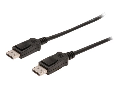 DIGITUS - DisplayPort-Kabel - DisplayPort (S) eingerastet zu DisplayPort (S) eingerastet - 2 m - geformt - Schwarz