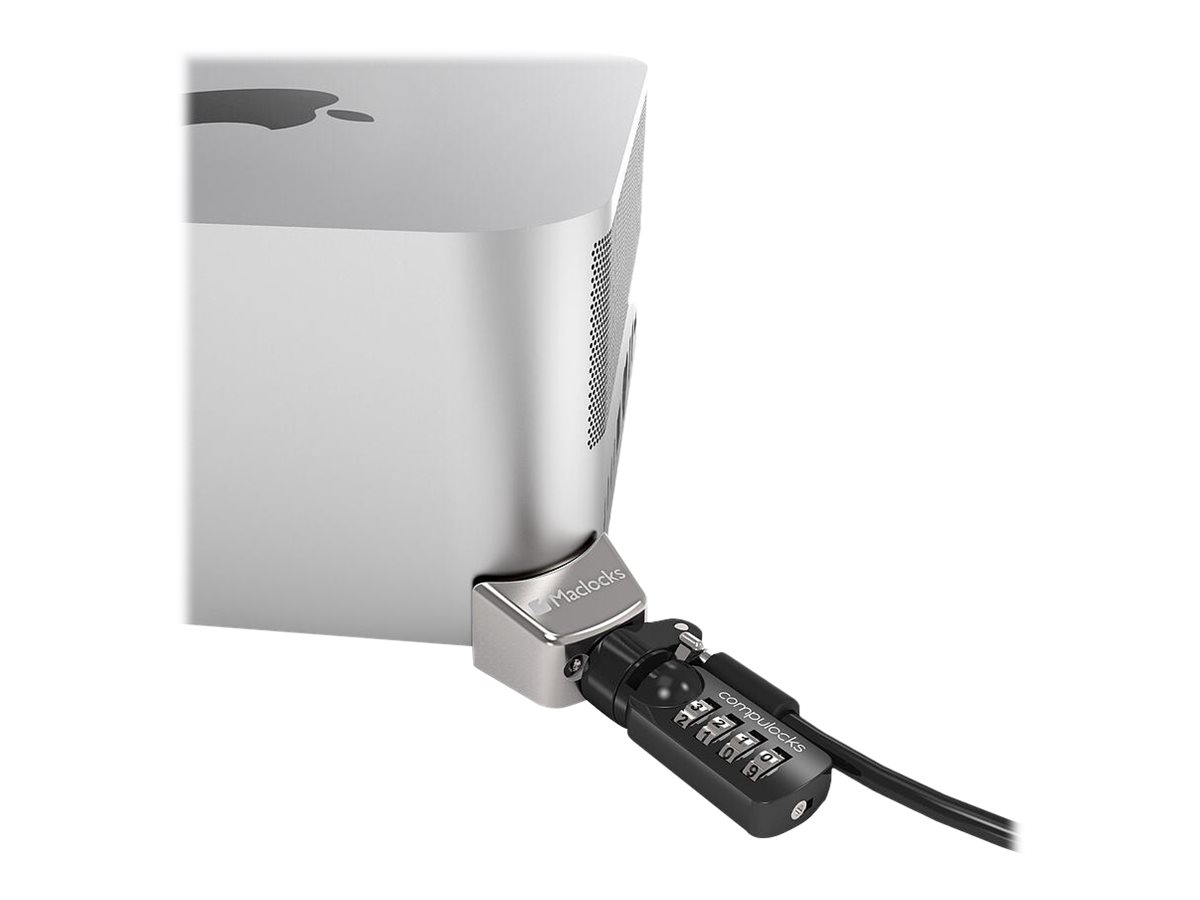 Compulocks Mac Studio Ledge Lock Adapter with Combination Cable Lock - Sicherheitskabel/Schloss-Set - fr Apple Mac Studio