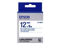 Epson LabelWorks LK-4WLN - Blau auf weiss - Rolle (1,2 cm x 9 m) 1 Kassette(n) Etikettenband - fr LabelWorks LW-1000, 300, 400,