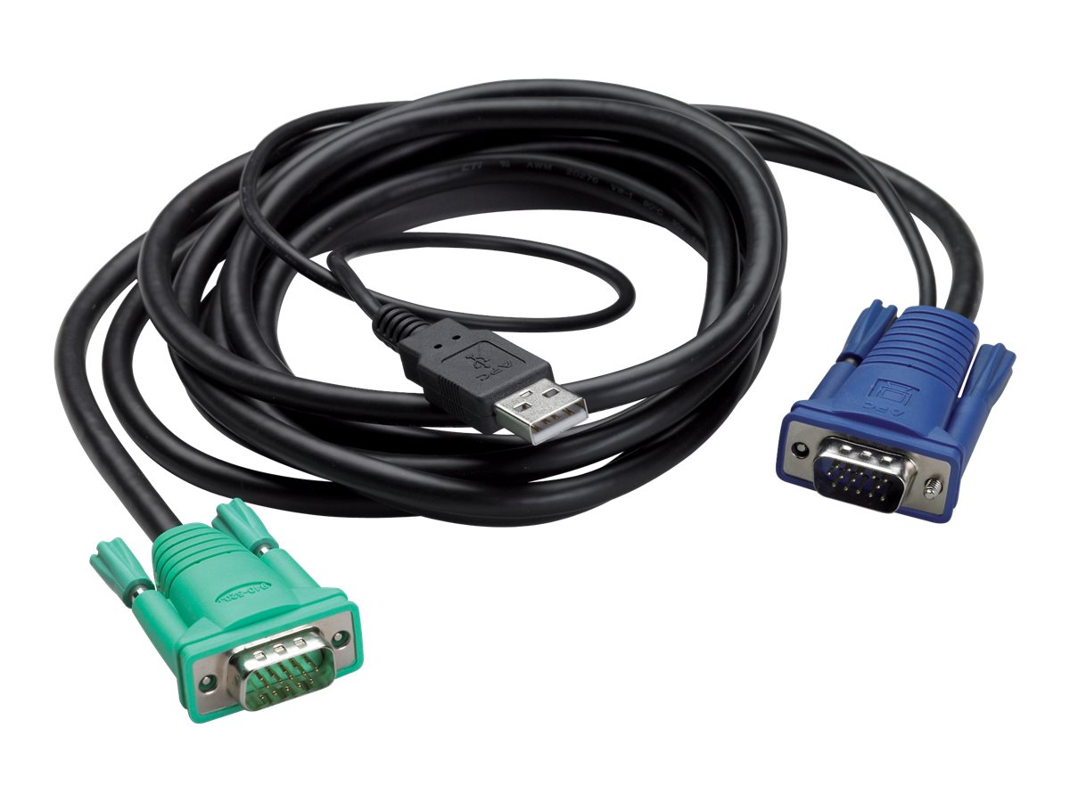 APC - Tastatur- / Video- / Maus- (KVM-) Kabel - USB, HD-15 (VGA) (M) zu HD-15 (VGA) (M) - 7.62 m - fr P/N: AP5201, AP5202, AP58