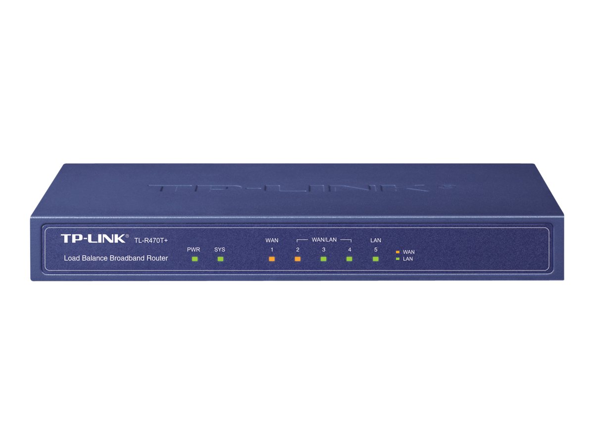 TP-Link TL-R470T+ - Router - WAN-Ports: 4