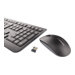 CHERRY DW 3000 - Tastatur-und-Maus-Set - kabellos - 2.4 GHz - GB - Schwarz