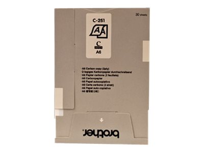 Brother - A6 (105 x 148 mm) 30 Blatt Kohlepapier (Packung mit 2) - fr m-PRINT MW-260A, MW-260W
