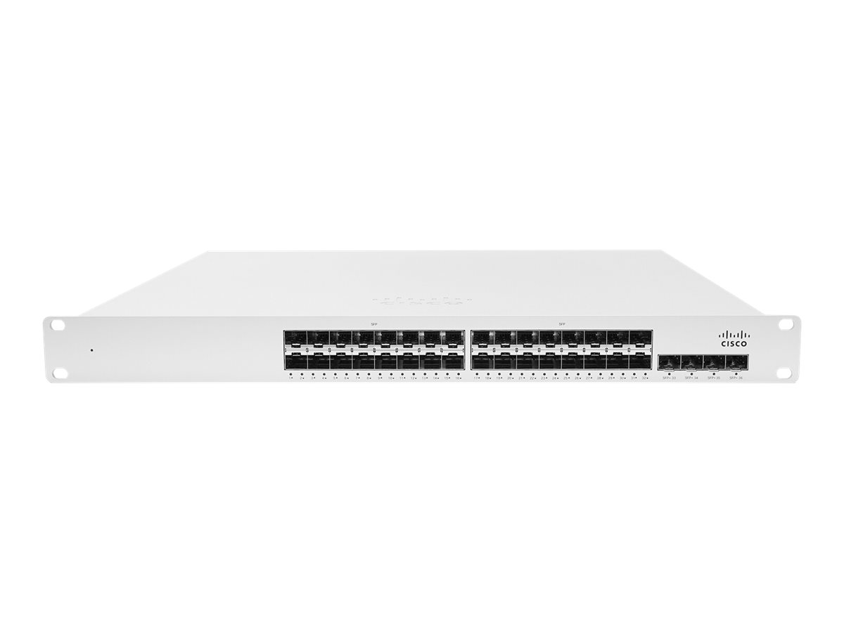 Cisco Meraki Cloud Managed Ethernet Aggregation Switch MS410-32 - Switch - managed - 32 x Gigabit SFP + 4 x 10 Gigabit SFP+ (Upl