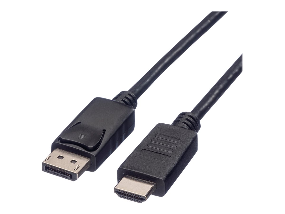 Roline - Adapterkabel - DisplayPort männlich zu HDMI männlich - 4.5 m - abgeschirmt - Schwarz