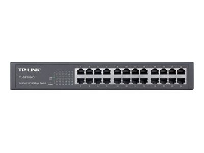 TP-Link TL-SF1024D V2 - Switch - unmanaged - 24 x 10/100 - Desktop, an Rack montierbar