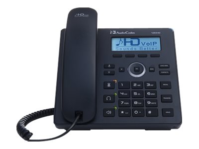 AudioCodes 420HD IP Phone - VoIP-Telefon - SIP, SDP - 2 Leitungen - Schwarz