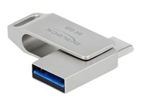 DeLOCK - USB-Flash-Laufwerk - 64 GB - USB 3.2 Gen 1 / USB-C