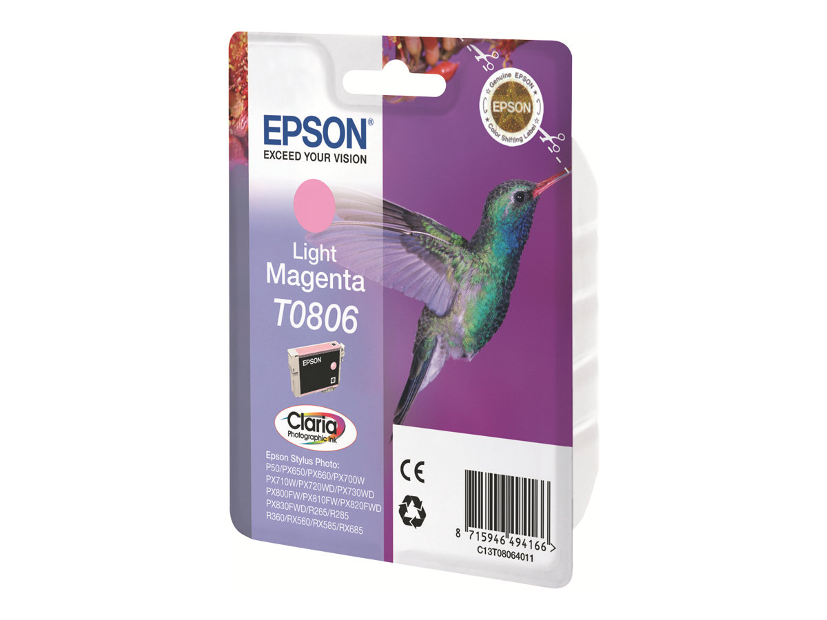 Epson T0806 - 7.4 ml - hellmagentafarben - Original - Blisterverpackung - Tintenpatrone
