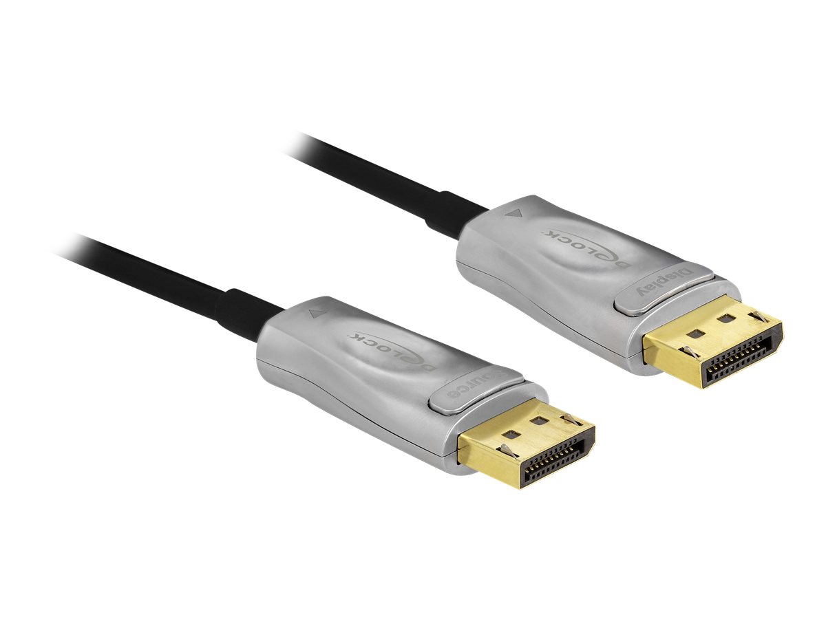 Delock - DisplayPort-Kabel - DisplayPort (M) eingerastet zu DisplayPort (M) eingerastet - DisplayPort 1.4 - 50 m - halogenfrei, 