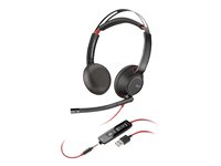 Poly Blackwire 5220 - Blackwire 5200 series - Headset - On-Ear - kabelgebunden - 3,5 mm Stecker, USB-A