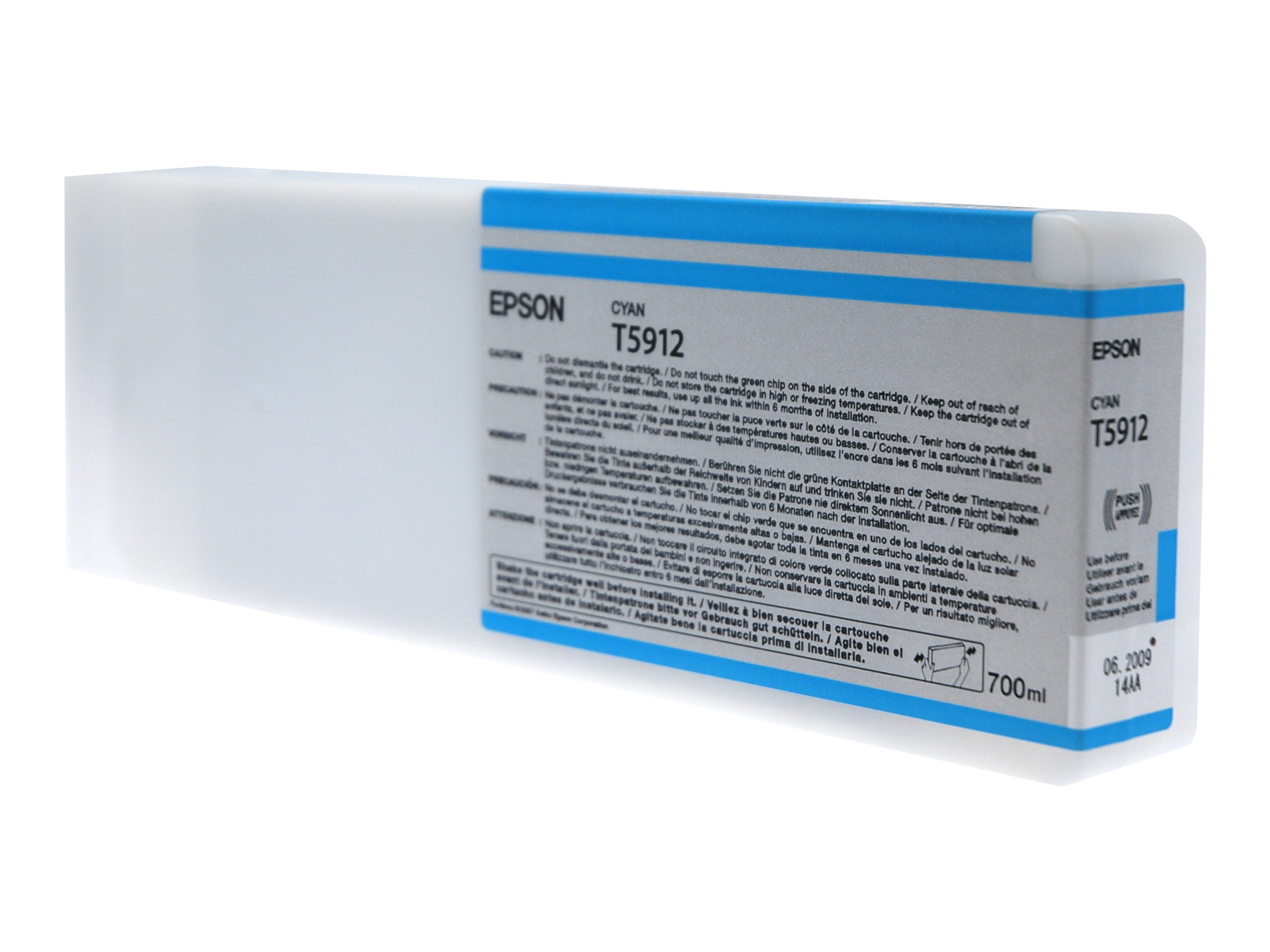 Epson T5912 - 700 ml - Cyan - Original - Tintenpatrone - fr Stylus Pro 11880, Pro 11880 AGFA, Pro 11880 Xerox