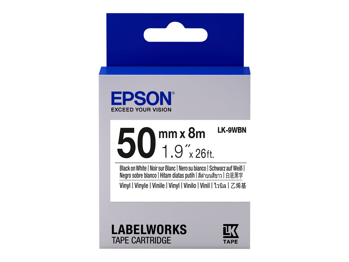 Epson LK-9WBN - Schwarz auf Weiss - Rolle (5 cm x 8 m) 1 Kassette(n) Band - fr LabelWorks LW-Z5000BE, LW-Z5010BE, LW-Z5010BE AZ