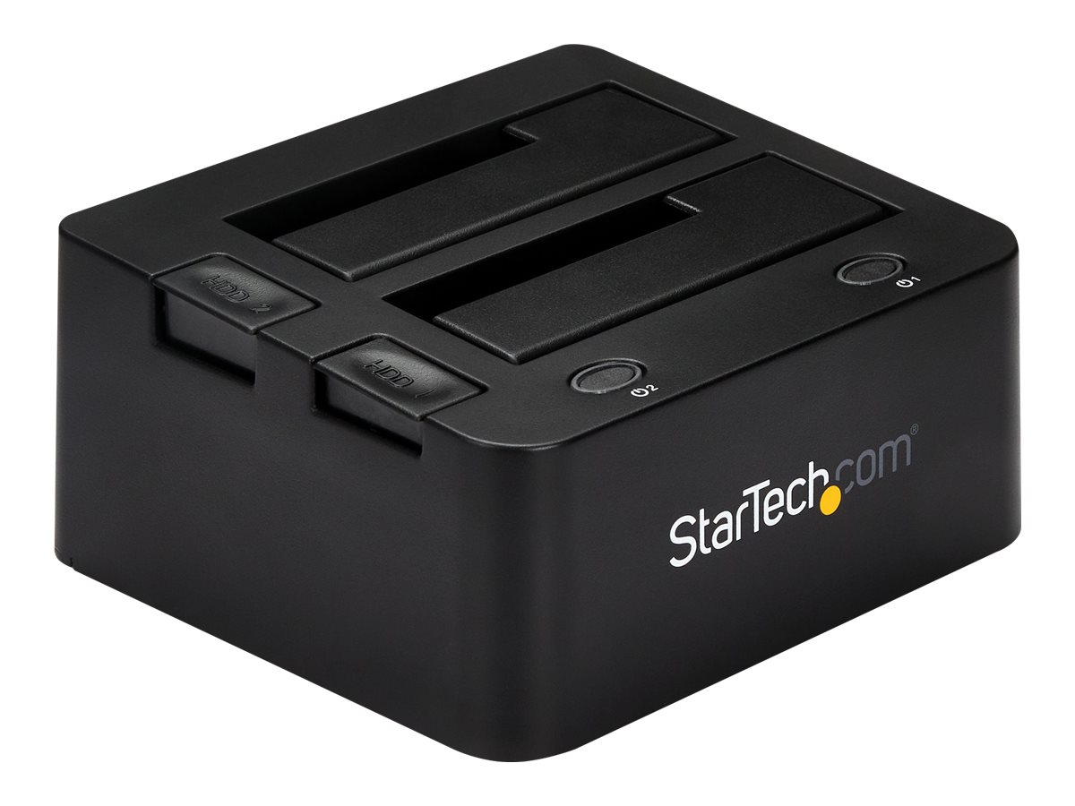 StarTech.com Dual-Bay USB 3.0 to SATA and IDE Hard Drive Docking Station, USB Hard Drive Dock, External 2.53.5 SATA III and IDE 