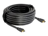 Delock High Speed HDMI with Ethernet - HDMI-Kabel mit Ethernet - HDMI männlich zu HDMI männlich - 15 m
