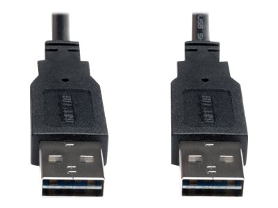 Eaton Tripp Lite Series Universal Reversible USB 2.0 Cable (Reversible A to Reversible A M/M), 3 ft. (0.91 m) - USB-Kabel - USB 