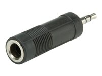 Roline - Audio-Adapter - Stereo Mini-Klinkenstecker männlich zu Stereo-Stecker weiblich - Schwarz