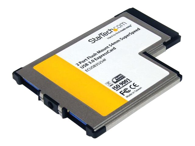 StarTech.com 2 Port USB 3.0 ExpressCard mit UASP Unterstützung - USB 3.0 54mm Schnittstellenkarte für Laptop - USB 3.0 A (Buchse