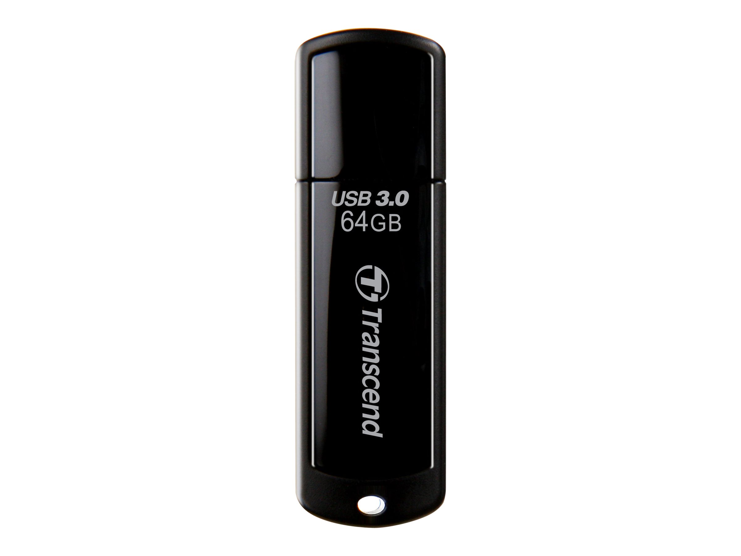 Transcend JetFlash 700 - USB-Flash-Laufwerk - 64 GB - USB 3.0 - Schwarz