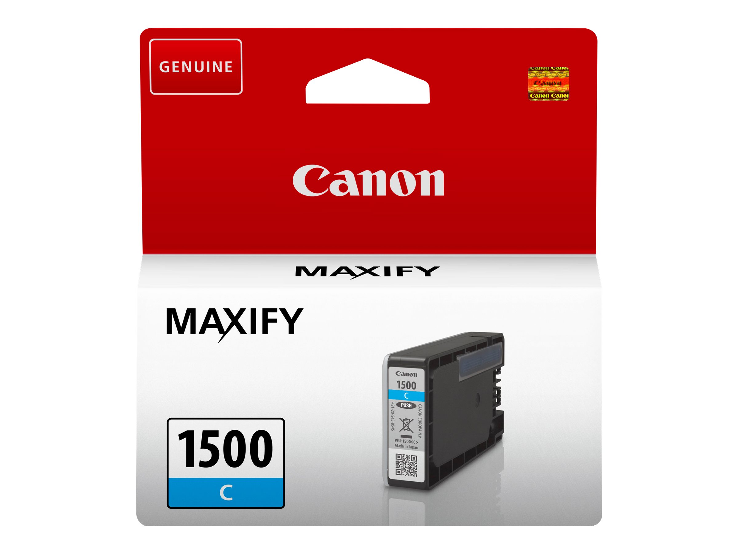 Canon PGI-1500 C - 4.5 ml - Cyan - Original - Tintenbehlter - fr MAXIFY MB2050, MB2150, MB2155, MB2350, MB2750, MB2755