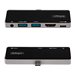 StarTech.com USB-C Digital AV-Multiport-Adapter - USB-C auf 4K 60Hz HDMI 2.0, USB-C Power Delivery 100W Pass-Through, 3-Port USB