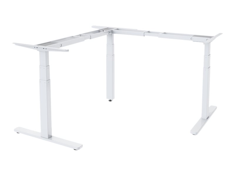DIGITUS L-shaped - Sitz-Steh-Tischgestell - elektrische Höhenverstellung - weiss Basis