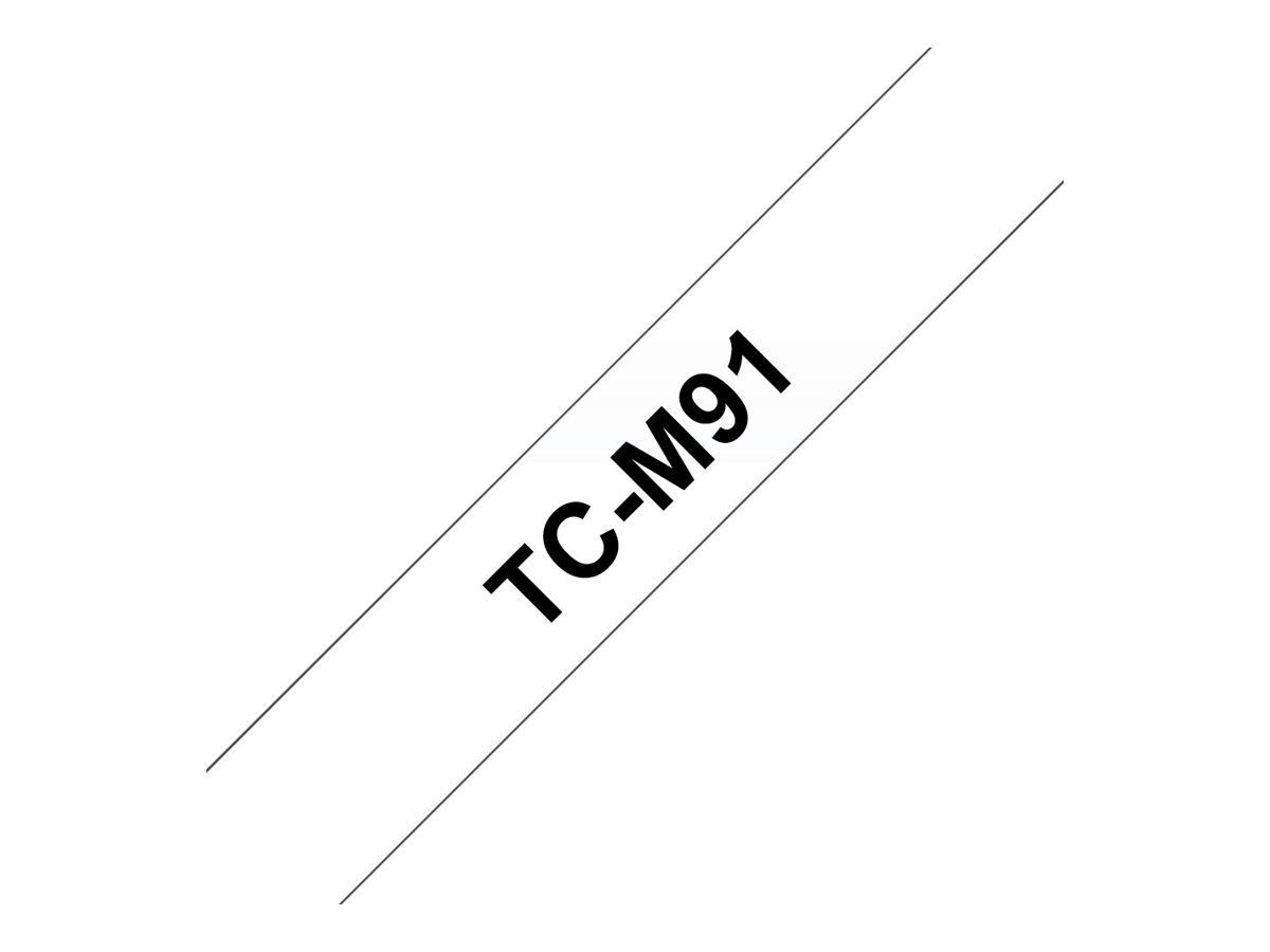 Brother TCM91 - Matt - 9 mm x schwarz auf durchsichtig - Band - fr P-Touch PT-2000, PT-3000, PT-500, PT-5000, PT-8E