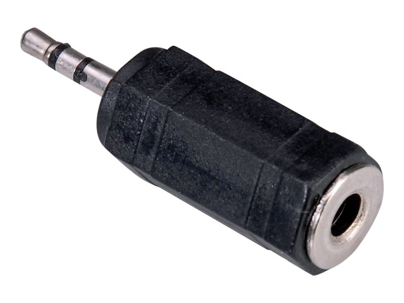 Roline - Audio-Adapter - Stereo Mikro-Stecker männlich zu Stereo Mini-Klinkenstecker weiblich - Schwarz
