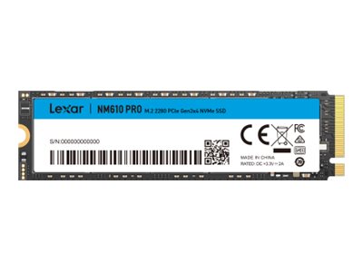 Lexar NM610 Pro - SSD - 1 TB - intern - M.2 2280 - PCIe 3.0 x4 (NVMe)