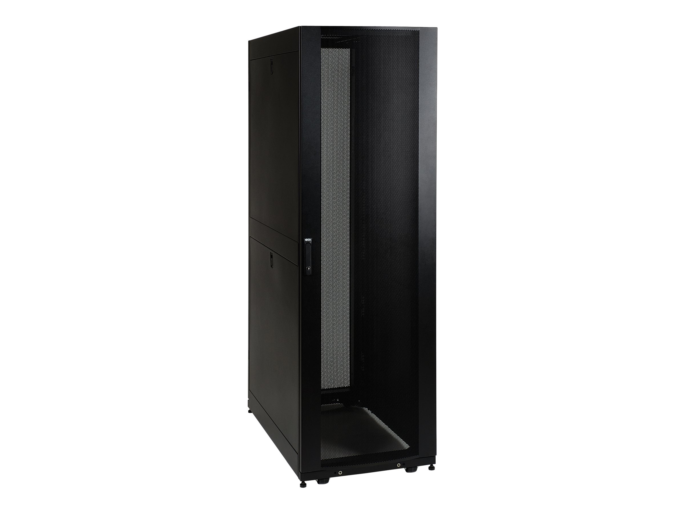 Tripp Lite 42U Rack Enclosure Server Cabinet Knock-Down w/ Doors & Sides - Schrank Netzwerkschrank - Schwarz - 42HE - 48.3 cm (1