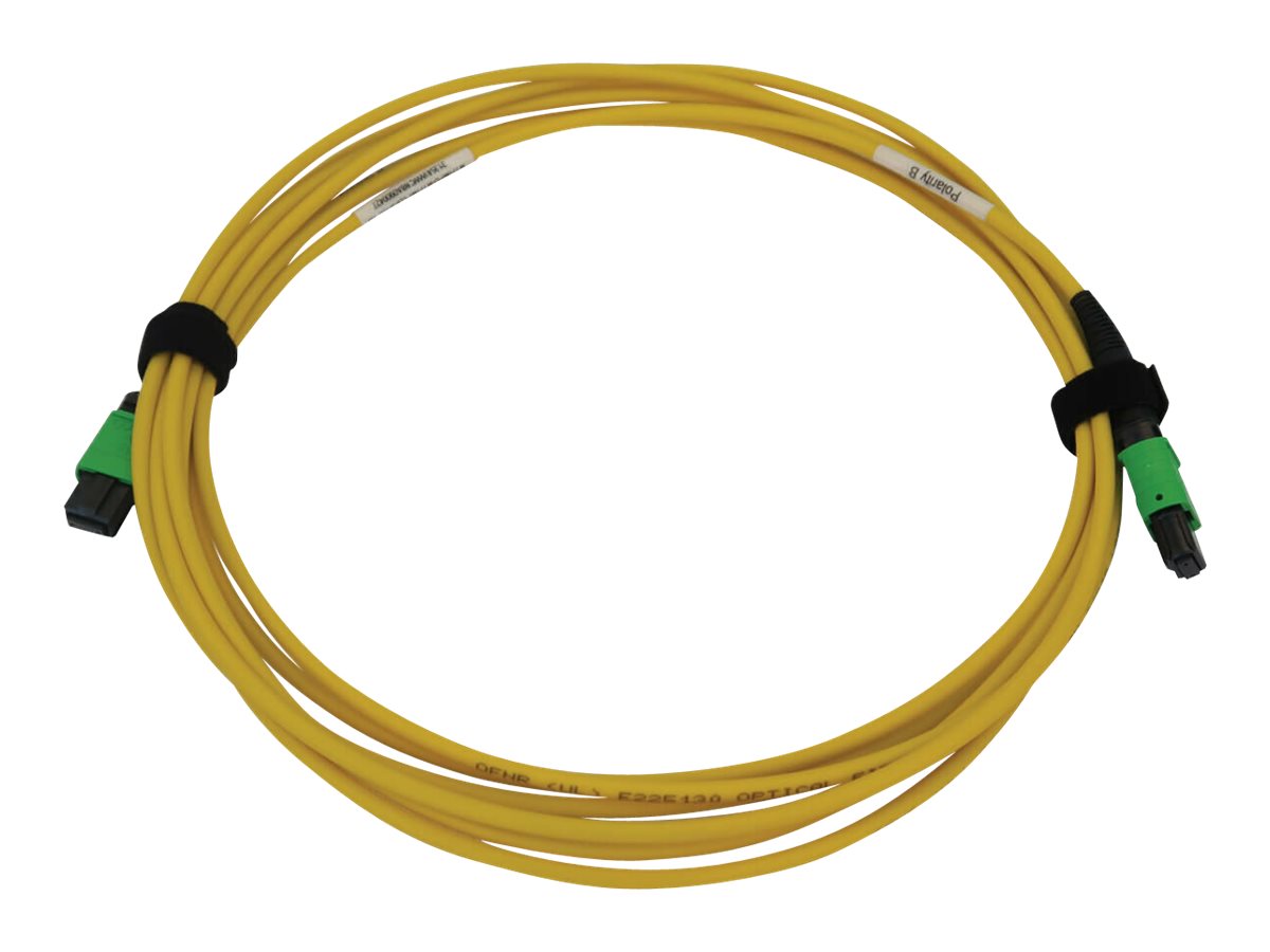 Eaton Tripp Lite Series 40/100G Singlemode 9/125 OS2 Fiber Optic Cable (12F MTP/MPO-APC F/F), LSZH, Yellow, 3 m (9.8 ft.) - Netz