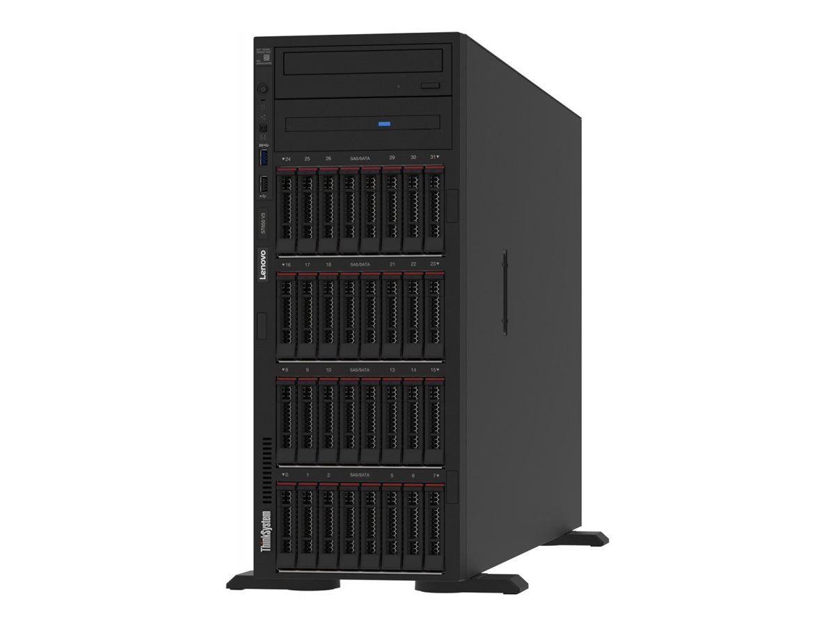 Lenovo ThinkSystem ST650 V3 7D7A - Server - Tower - 4U - zweiweg - 1 x Xeon Bronze 3408U / 1.8 GHz