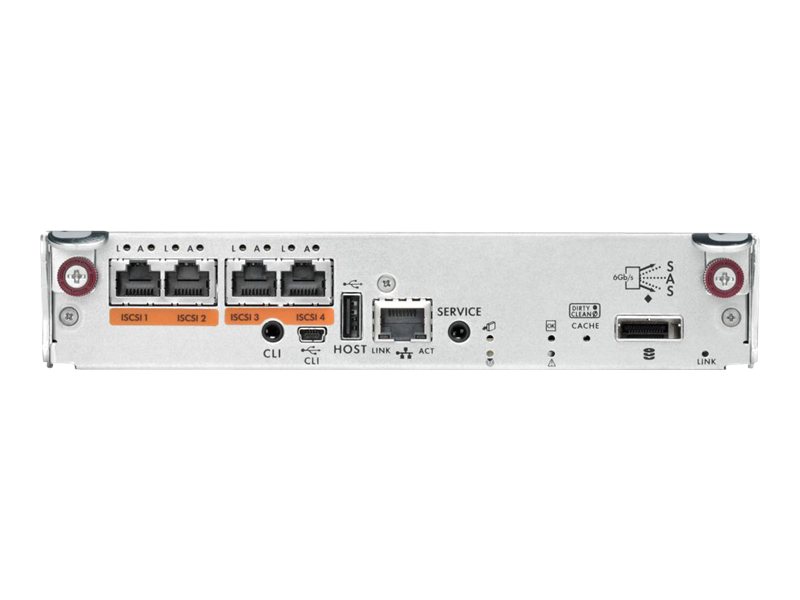 HPE iSCSI Controller - Netzwerkadapter - GigE - 4 Anschlsse - fr Modular Smart Array P2000 2.5-in, P2000 3.5-in, P2000 G3