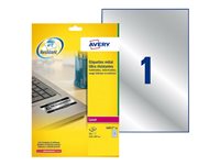 Avery Heavy Duty Laser Labels - Polyester - Silber - A4 (210 x 297 mm) 20 Stck. (20 Bogen x 1) Etiketten