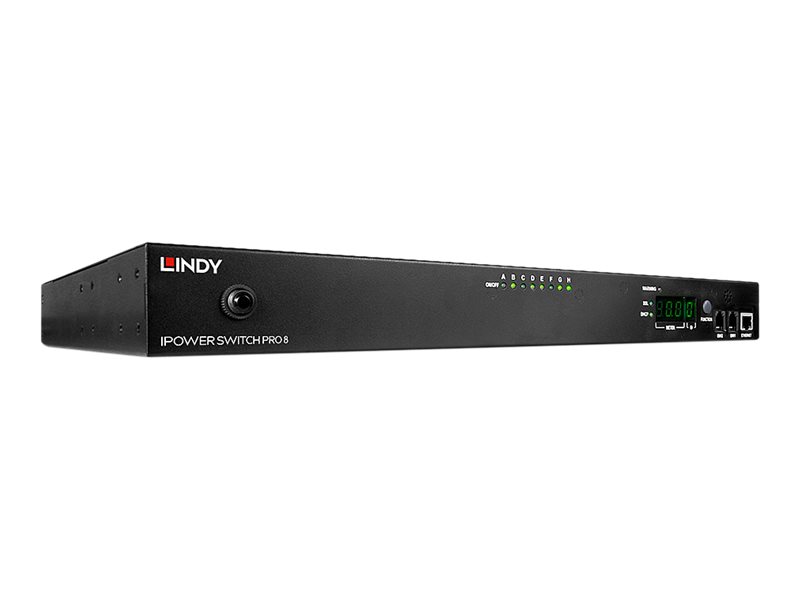 Lindy IPower Switch Pro 8 - Power Control Unit (Rack - einbaufhig) - Ethernet 10/100 - Ausgangsanschlsse: 8