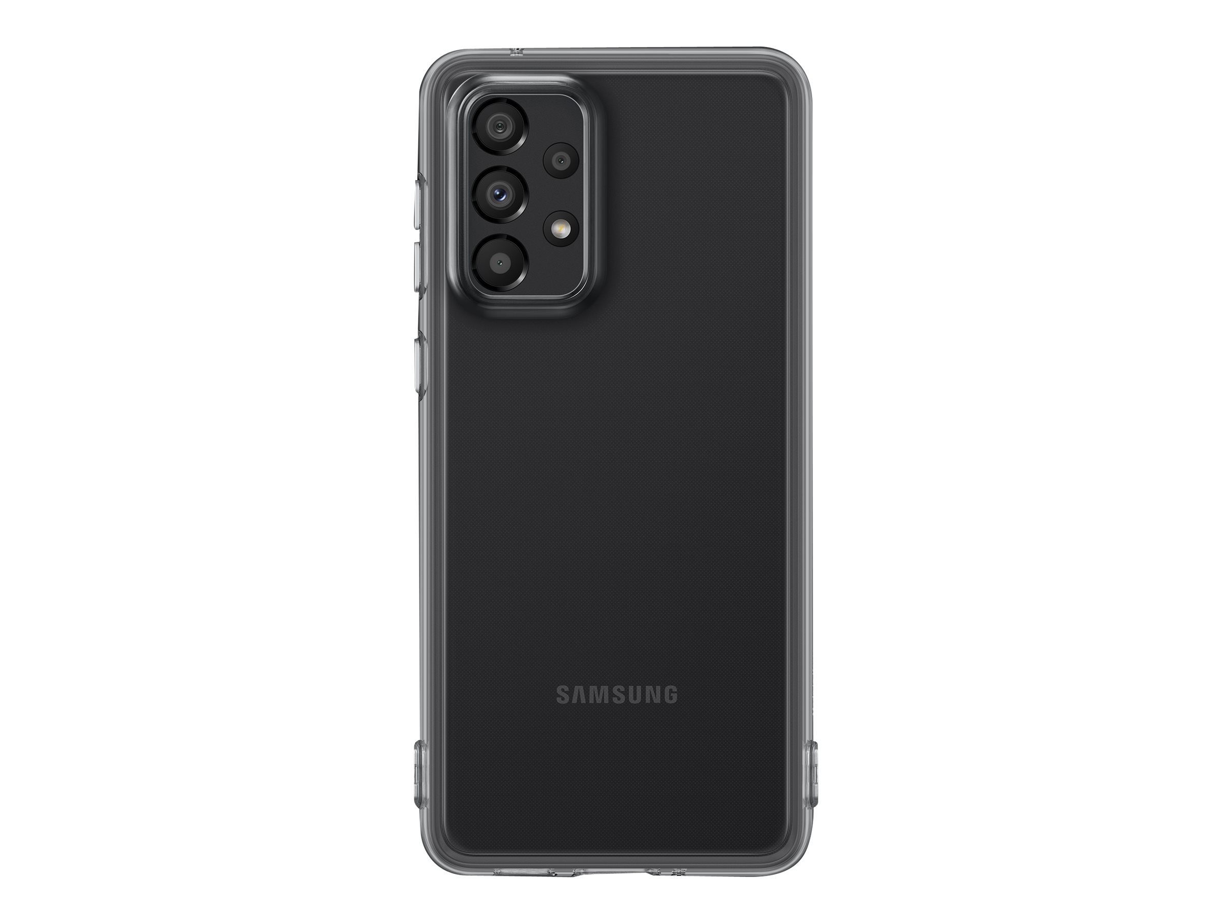 Samsung EF-QA336 - Hintere Abdeckung für Mobiltelefon - Thermoplastisches Polyurethan (TPU) - Clear Black - für Galaxy A33 5G