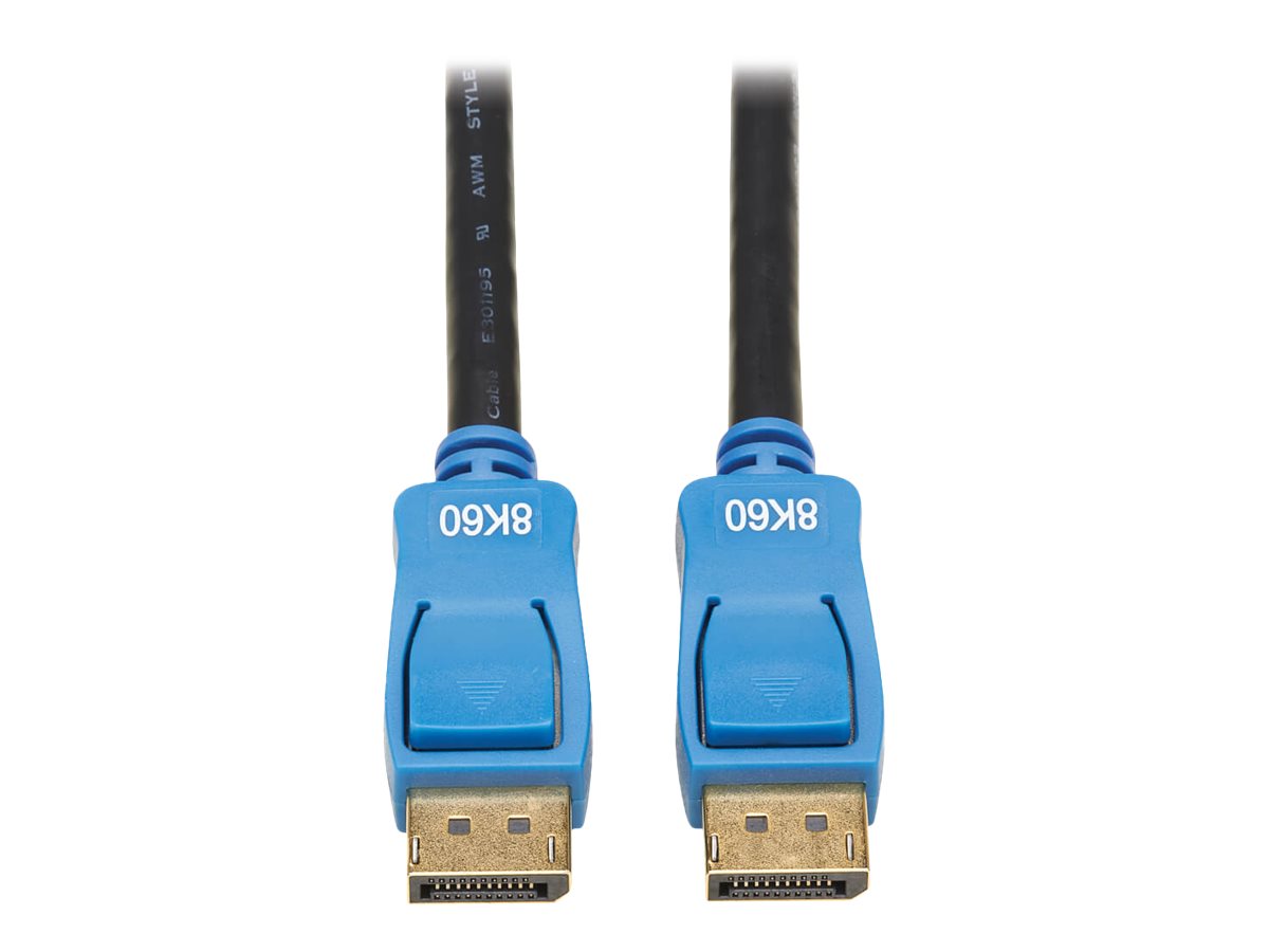 Tripp Lite DisplayPort 1.4 Cable - 8K UHD @ 60 Hz, HDR, HBR3, HDCP 2.2, 4:4:4, BT.2020, M/M, Black, 9 ft. - DisplayPort-Kabel - 