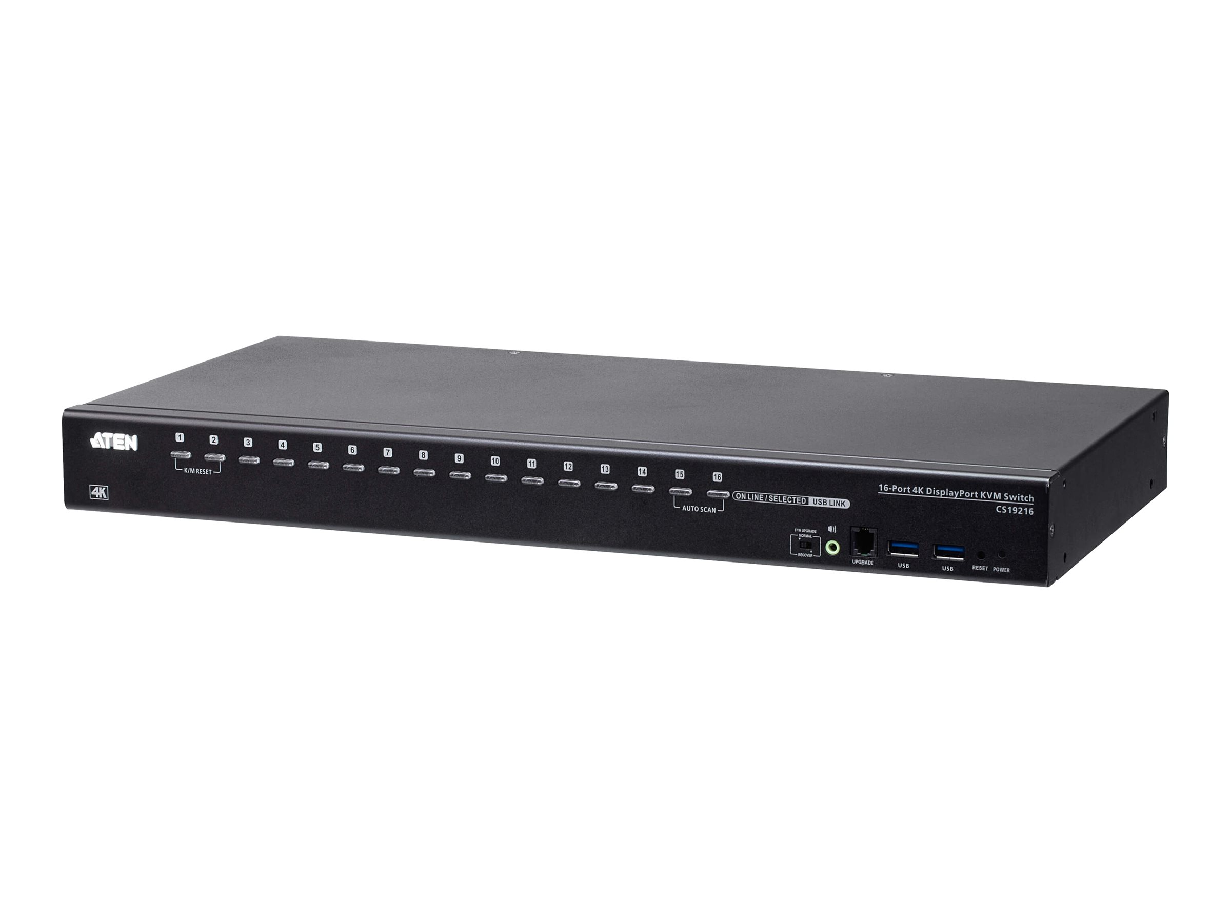 ATEN CS19216 - KVM-/Audio-/USB-Switch - 16 x KVM/Audio/USB - 1 lokaler Benutzer - Desktop, an Rack montierbar