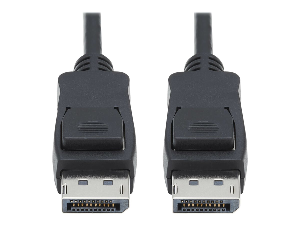 Eaton Tripp Lite Series DisplayPort 1.4 Cable with Latching Connectors, 8K (M/M), Black, 10 ft. (3.1m) - DisplayPort-Kabel - Dis