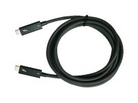 QNAP CAB-TBT315M-40G - USB-Kabel - 24 pin USB-C (M) zu 24 pin USB-C (M) - Thunderbolt 3 - 1.5 m - aktiv, bi-direktional, bis zu 