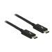 Delock - Thunderbolt-Kabel - 24 pin USB-C (M) zu 24 pin USB-C (M) - USB 3.1 Gen 1 / Thunderbolt 3 / DisplayPort 1.2a - 20 V - 5 