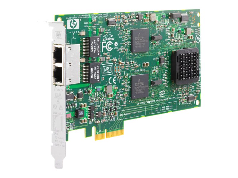 HPE NC380T - Netzwerkadapter - PCIe x4 - Gigabit Ethernet x 2 - fr ProLiant DL160 G5, DL165 G5, DL180 G5, DL320 G5p, DL365 G5, 