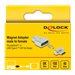 Delock - Thunderbolt- / USB-C-Adapter - USB-C (M) magnetisch zu USB-C (W) - USB 3.2 Gen 2 / Thunderbolt 3 - 20 V - 4.5 A