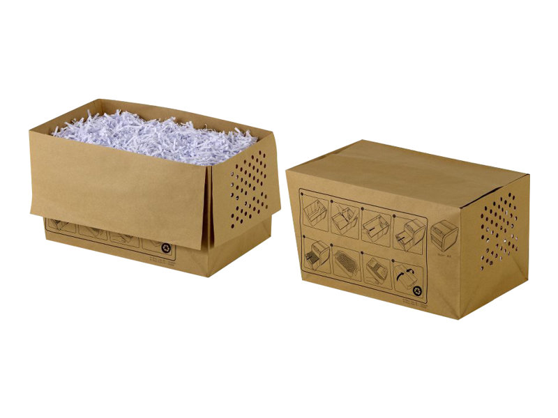 ACCO Recyclable Shredder Waste Sacks 20L - Mllbeutel - beige (Packung mit 20)