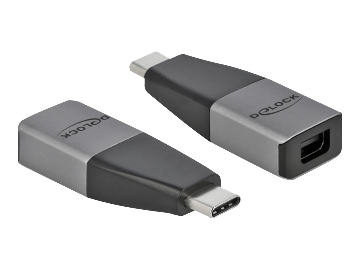 Delock - Videoadapter - USB-C (M) zu Mini DisplayPort (W) - USB 3.2 Gen 1 / DisplayPort 1.2 - Support von 4K 60 Hz - Grau