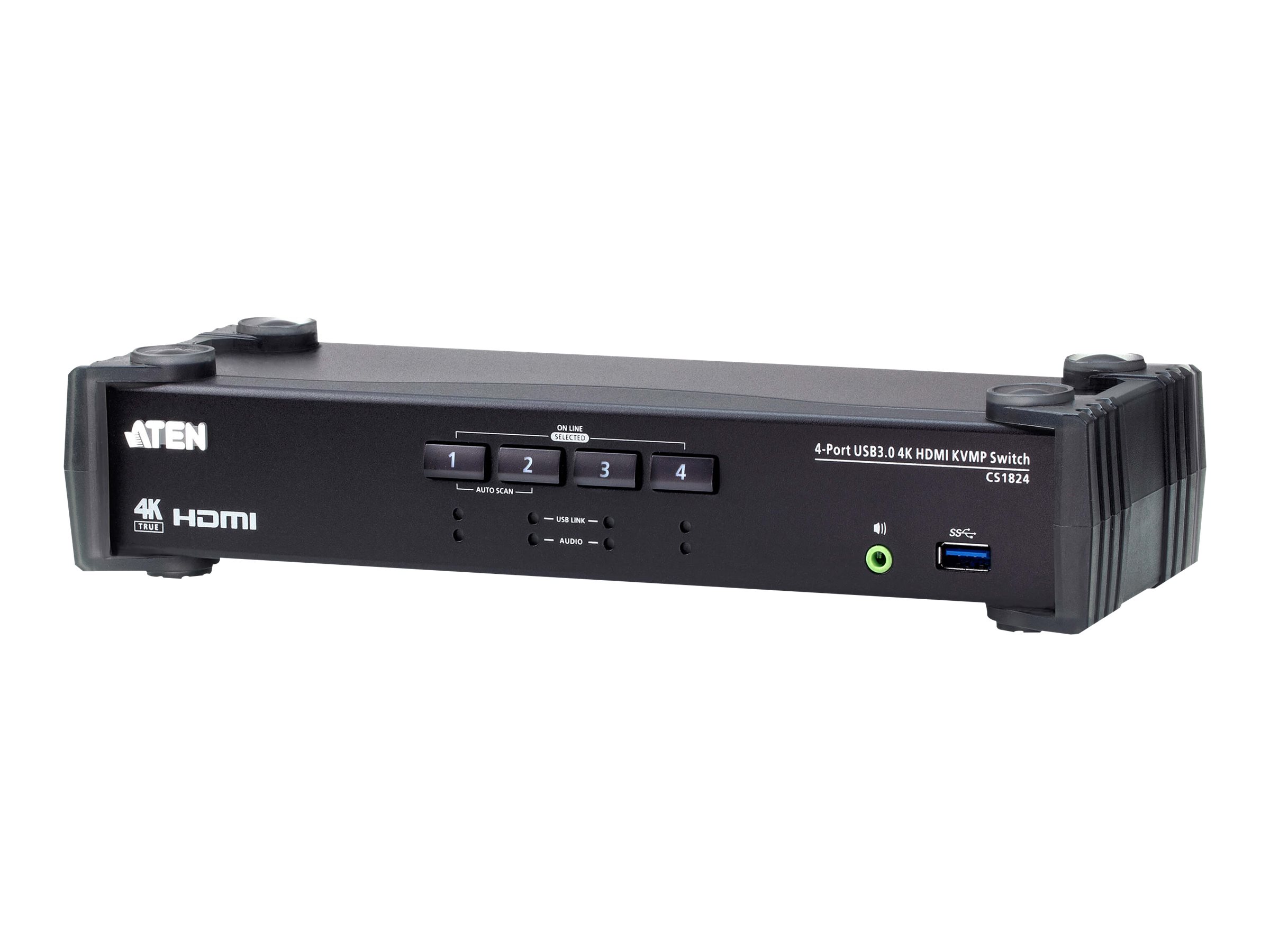 ATEN CS1824 KVMP Switch - KVM-/Audio-/USB-Switch - 4 x KVM/Audio/USB - 1 lokaler Benutzer - Desktop - fr VanCryst VS182B