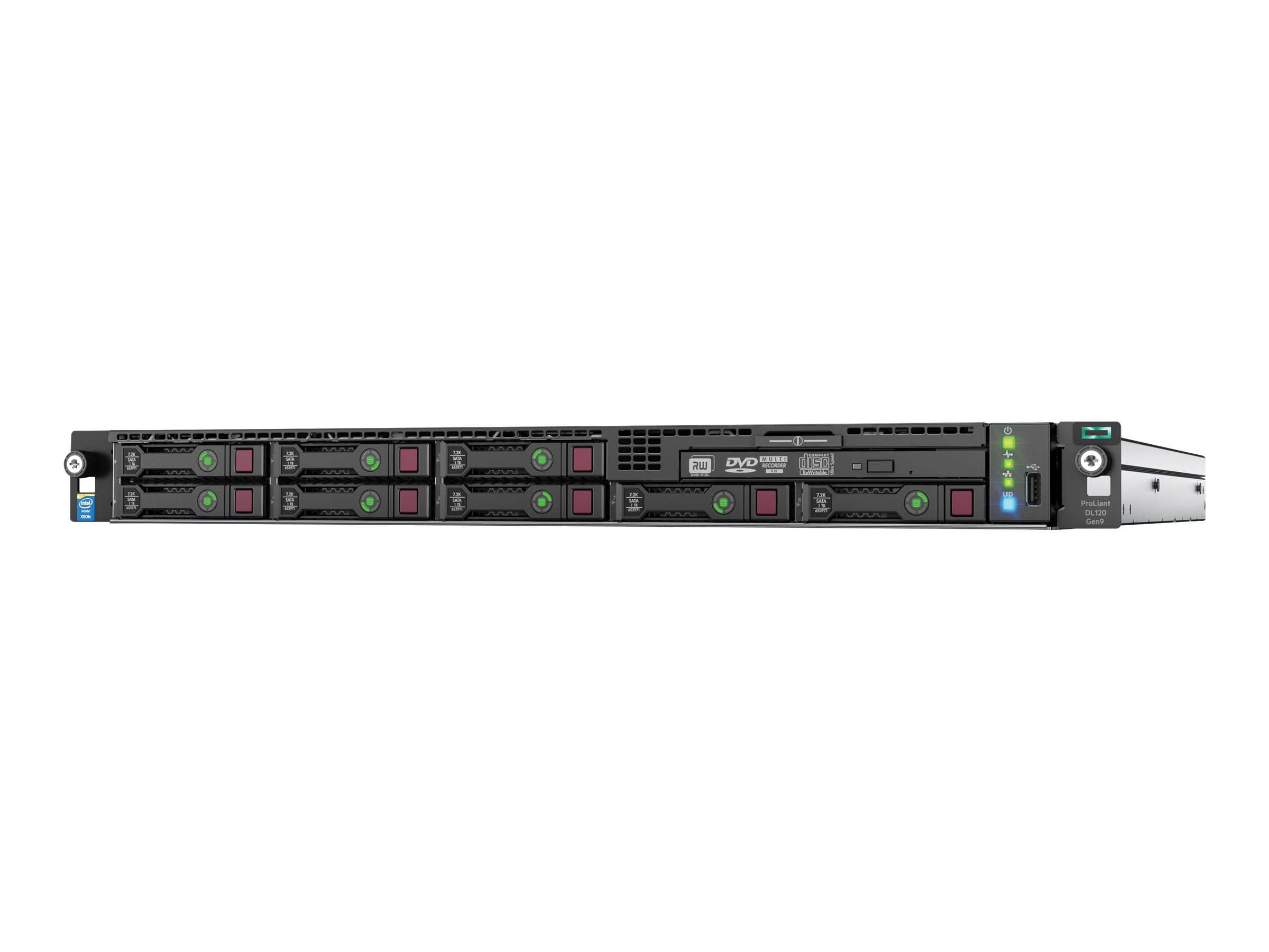 HPE ProLiant DL120 Gen9 Entry - Server - Rack-Montage - 1U - 1-Weg - 1 x Xeon E5-2630V3 / 2.4 GHz